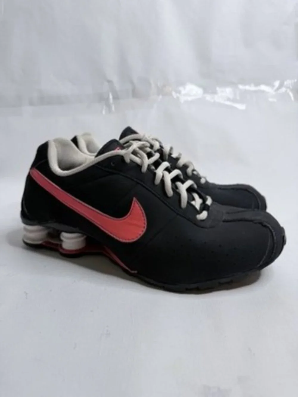 Women’s  Size 7Y Nike Shox Black R4 Ride Infrared Tl Running Shoes 310480 001 2